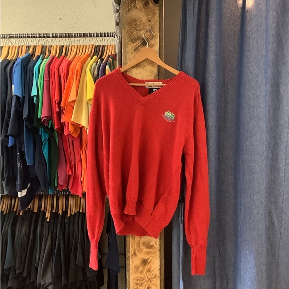 Vintage Phoenix Sportswear Red Knit Sweater - Picture 1 of 2